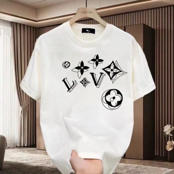 Heavy cotton commuting simple summer new casual short sleeve loose and versatile trend top half sleeve