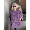 Men's Summer 2025 New American Style Ice Feel Short Sleeve T-Shirt High Street Retro Heavyweight Cotton Crew Neck Top - 图片 14