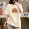 Cotton short sleeve fashion Korean T-shirt for men and women with the same half sleeve versatile T-shirt for women - 图片 14