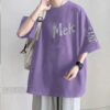 100% pure cotton heavyweight loose-fitting summer short-sleeve men's t-shirt, large size for 200-300 jin - 图片 4