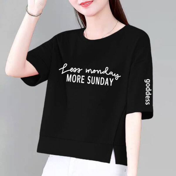 100 cotton women's short sleeve t-shirt, summer thin loose large size slim age reduction fashion casual mom top
