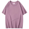 Cotton short-sleeved T-shirt without side seams, trendy loose solid color body shirt - 图片 18