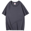 Cotton short-sleeved T-shirt without side seams, trendy loose solid color body shirt - 图片 23