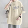 100% pure cotton heavyweight loose-fitting summer short-sleeve men's t-shirt, large size for 200-300 jin - 图片 7