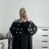 Dubai Middle Eastern Turkish Elegant Embroidery Daisy Dress Robe LR802 - 图片 21