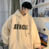 600g heavy cotton sweatshirt men's spring and autumn ins trendy brand American retro loose hooded jacket for junior and senior high school students - 图片 3