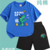 Boy's summer suit 2025 new boy's fried street foreign summer children's short-sleeved cotton two-piece thin set - 图片 22