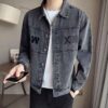 Men's casual denim jacket for spring and autumn, trendy brand new clothing - 图片 3