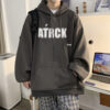 600g heavy cotton sweatshirt men's spring and autumn ins trendy brand American retro loose hooded jacket for junior and senior high school students - 图片 4