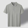 Men's Short Sleeve T-Shirt Summer 2025 New Solid Color Solona High Stretch Polyester Lapel Cotton - 图片 10