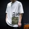 Cotton short sleeve t-shirt men's summer heavy with pockets loose fat plus size fat half sleeve men's shirt - 图片 6