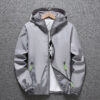 Reflective zipper outdoor windbreaker new spring autumn men's plus size jacket trendy youth jacket - 图片 5