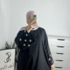 Dubai Middle Eastern Turkish Elegant Embroidery Daisy Dress Robe LR802 - 图片 12