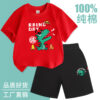 Boy's summer suit 2025 new boy's fried street foreign summer children's short-sleeved cotton two-piece thin set - 图片 19