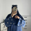 Dubai Middle Eastern Turkish Elegant Embroidery Daisy Dress Robe LR802 - 图片 16