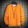 Popular sweatshirt men's cotton spring and autumn new fake two long-sleeved T-shirts Korean fashion base tops - 图片 5