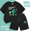 Boy's summer suit 2025 new boy's fried street foreign summer children's short-sleeved cotton two-piece thin set - 图片 20