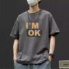 Japanese ins fashion brand heavy 100% cotton short sleeve T-shirt men's summer loose trend casual 2025 new style - 图片 6