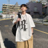 Men's summer cotton short-sleeved T-shirt is thick and opaque, loose and casual, versatile, comfortable, Korean trend, daily half-sleeved - 图片 2