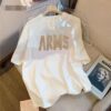 2025 heavy short sleeve t-shirt women's summer loose and thin versatile Hong Kong style ins tide brand 200g couple t-shirt tide - 图片 2