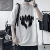 Cotton 100% Plus Size Loose Short Sleeve Summer Men's Heavy T-Shirt - 图片 6