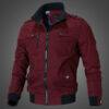 New men's Korean-style fashion stand collar jacket, thickened denim work cotton coat for spring and autumn. - 图片 2