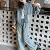 Girls' Spring and Autumn Denim Suits, Fashion Children's 2025 New Trendy Cool Internet Celebrity Fried Street Two-Piece Set - 图片 2