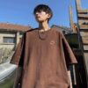 Guochao Chinese style clothes embroidery short sleeve t-shirt men's loose plus size phoenix tide brand heavy half-sleeved summer - 图片 15