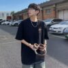 Guochao Chinese style clothes embroidery short sleeve t-shirt men's loose plus size phoenix tide brand heavy half-sleeved summer - 图片 8