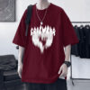 Cotton 100% Plus Size Loose Short Sleeve Summer Men's Heavy T-Shirt - 图片 3