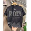 Trendy brand new summer T-shirt men's cool and handsome thin loose pop American half-sleeved top - 图片 6