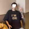 Japanese ins fashion brand heavy 100% cotton short sleeve T-shirt men's summer loose trend casual 2025 new style - 图片 3
